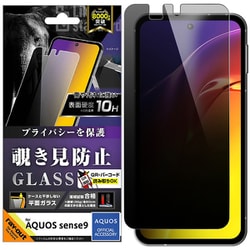 RT-AQM5F/PG [AQUOS sense9 Like standard ガラスフィルム 覗き見防止 光沢 平面保護 硬度10H]