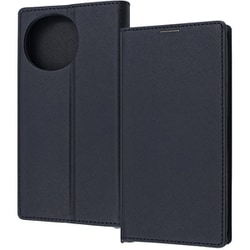 IN-AQM5TBC9/BB [AQUOS sense9 Durable 耐衝撃 マグネット不使用 シンプル スクエア 手帳型レザーケース ブラックブラック]