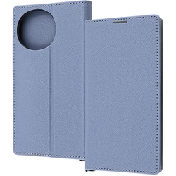 IN-AQM5TBC9/AGR [AQUOS sense9 Durable 耐衝撃 マグネット不使用 シンプル スクエア 手帳型レザーケース ブルーライトグレー]