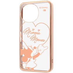 IN-DAQM5MCC1PG/MN25 [AQUOS sense9 ディズニー 衝撃吸収 バンパー メタリック ハイブリッドケース ミニーマウスサインメタリック]