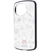 IN-BAQM5AC4/MF49 [AQUOS sense9 ミッフィー 超！ 保護ケース MiA 衝撃吸収 バンパー ハイブリッドケース フラワー]