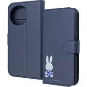 IJ-BAQM5ELC1DN/MF69 [AQUOS sense9 ミッフィー 衝撃吸収 マグネットベルト シンプル 手帳型レザーケース ミッフィーてくてく]