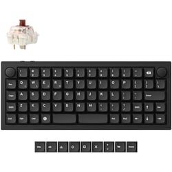 Q15 Max QMK ワイヤレス カスタム・メカニカルキーボード（オーソリニア・レイアウト） - RGB - US配列 - ブラック / Gateron Jupiter スイッチ（ホットスワップ）茶軸 Q15M-M3-US