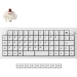 Q15 Max QMK ワイヤレス カスタム・メカニカルキーボード（オーソリニア・レイアウト） - RGB - US配列 - ホワイト / Gateron Jupiter スイッチ（ホットスワップ）茶軸 Q15M-P3-US
