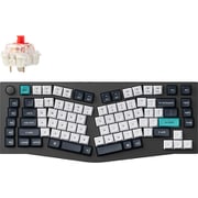 Q10 Max(Aliceレイアウト) QMK/VIA ワイヤレス カスタム・メカニカルキーボード - RGB - US配列 - カーボンブラック / Gateron Jupiter スイッチ(ホットスワップ)赤軸 Q10M-M1-US