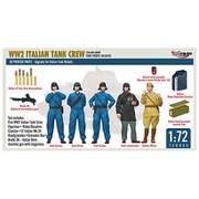 MR720005 1/72 WW2 イタリア戦車兵 5体＋機材（3Dプリント） [組立式プラスチックモデル]