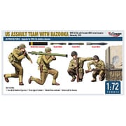 MR720010 1/72 WW2 アメリカ バズーカ砲チーム 4体＋機材（3Dプリント） [組立式プラスチックモデル]