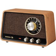 AM/FM/Bluetooth/AUX プレミアムウッドキャビネット採用 ラジオBluetoothスピーカー WR-101-NW