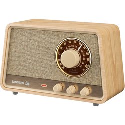 AM/FM/Bluetooth/AUX プレミアムウッドキャビネット採用 ラジオBluetoothスピーカー WR-101-WO
