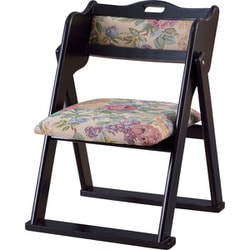 フォールディングチェア 花柄 幅500×奥行520×高さ660mm BC-510FL