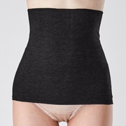 温活Cute アクリルレーヨンピーチ起毛ベア天竺 腹巻 M～L クロ 3665-20