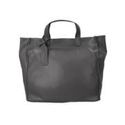 cache00970 [10-00-00970 cache cache カシュカシュ ガーメントPUショッパートート トートバッグ ダークグレー]