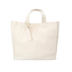 cache00970 [10-00-00970 cache cache カシュカシュ ガーメントPUショッパートート トートバッグ アイボリー]