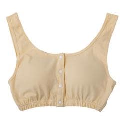 綿混こだわりの前あきブラ L-LLサイズ ベージュ cottonfbra