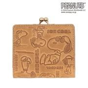 peanuts73008 [73008 PEANUTS JOE COOL monogram 二つ折り財布 財布 ベージュ]