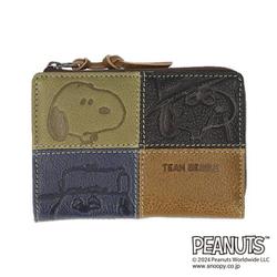 peanuts73441 [73441 PEANUTS TEAM BEAGLE 二つ折り財布 財布 オリーブ]