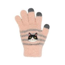 17324-631-194 スマホ手袋 アニマル フリーサイズ ボーダーハチワレ smartgloves3