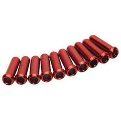ブレーキワイヤーエンドキャップ レッド （10個入）