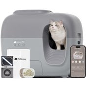 全自動猫トイレ Premium 消臭機能付 グレー