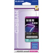 PM-S244HVCKMCR [AQUOS sense9 SH-53E ケース ハイブリッド カバー 衝撃吸収 カメラレンズ保護設計 ストラップホール付 背面マット 指紋軽減 極み設計 シルキークリア]