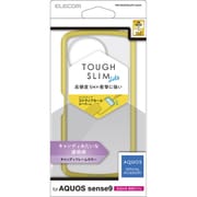 PM-S244TSLAFCYL [AQUOS sense9 SH-53E ケース ハイブリッド カバー 衝撃吸収 軽量 薄型 ストラップホール付 ストラップホールシート付 TOUGH SLIM LITE クリアイエロー]