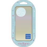 PM-S244UCABK [AQUOS sense9 SH-53E ケース ソフト カバー カメラレンズ保護設計 ストラップホールシート付 オーロラ meliano ブラック]