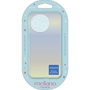 PM-S244UCABU [AQUOS sense9 SH-53E ケース ソフト カバー カメラレンズ保護設計 ストラップホールシート付 オーロラ meliano ライトブルー]