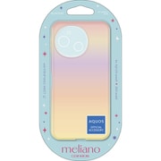 PM-S244UCAPN [AQUOS sense9 SH-53E ケース ソフト カバー カメラレンズ保護設計 ストラップホールシート付 オーロラ meliano ピンク]