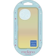 PM-S244UCAYL [AQUOS sense9 SH-53E ケース ソフト カバー カメラレンズ保護設計 ストラップホールシート付 オーロラ meliano イエロー]