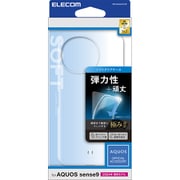 PM-S244UCTCR [AQUOS sense9 SH-53E ケース ソフト カバー 衝撃吸収 薄型 カメラレンズ保護設計 ストラップホール付 極み設計 クリア]
