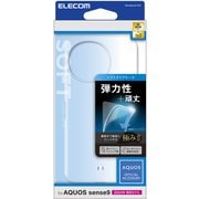 AQUOS sense9 SH-53E ケース ソフト カバー 衝撃吸収 薄型 カメラレンズ保護設計 ストラップホール付 極み設計 クリア PM-S244UCTCR