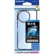 PM-S244UCTMBK [AQUOS sense9 SH-53E ケース ソフト カバー 衝撃吸収 カメラレンズ保護設計 極み設計 メタリックブラック]
