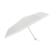 日傘 折りたたみ傘 婦人用 晴雨兼用 LINEDROPS グログランリボン 50cm 手開き式 UVカット率99%以上 遮光率99%以上 遮熱加工 UPF50+ はっ水加工 ホワイト 57417 24LD-PGR-1M