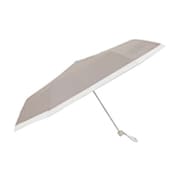 日傘 折りたたみ傘 婦人用 晴雨兼用 LINEDROPS グログランリボン 50cm 手開き式 UVカット率99%以上 遮光率99%以上 遮熱加工 UPF50+ はっ水加工 グレージュ 57418 24LD-PGR-2M