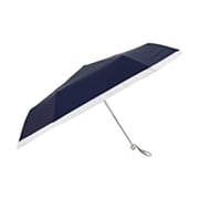 日傘 折りたたみ傘 婦人用 晴雨兼用 LINEDROPS グログランリボン 50cm 手開き式 UVカット率99%以上 遮光率99%以上 遮熱加工 UPF50+ はっ水加工 ネイビー 57420 24LD-PGR-4M