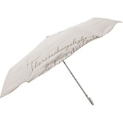24LD-PEB-3M/ベージュ [日傘 折りたたみ 婦人用 晴雨兼用 LINEDROPS 50cm 手開き式 UVカット率・遮光率99％以上 遮熱加工 UPF+50 はっ水 刺繍 グログランテープ ベージュ 57435]