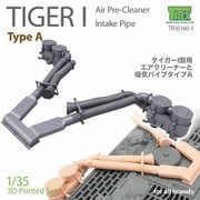 TR35160-1 1/35 WWII ドイツ タイガーI重戦車用 エアクリーナー/吸気パイプ タイプA [プラモデル用パーツ]
