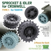 TR35171 1/35 WWII イギリス クロムウェル巡航戦車用 起動輪/誘導輪セット タイプ1 （タミヤ用） [プラモデル用パーツ]