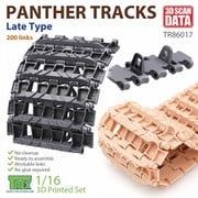TR86017 1/16 WWII ドイツ パンター戦車用 可動履帯 後期型 [プラモデル用パーツ]