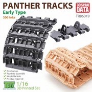 TR86019 1/16 WWII ドイツ パンター戦車用 可動履帯 初期型 [プラモデル用パーツ]