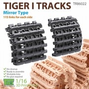 TR86022 1/16 WWII ドイツ タイガーI重戦車 可動履帯 極初期 ミラータイプ [プラモデル用パーツ]