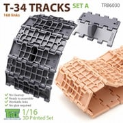 TR86030 1/16 WWII 露/ソ T-34戦車用 可動履帯 セットA [プラモデル用パーツ]