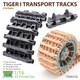 TR86038 1/16 WWII ドイツ タイガーI重戦車 可動履帯 鉄道輸送用 [プラモデル用パーツ]