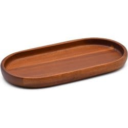 アカシア マルチミニトレイ 約縦8.3cm×横16.5cm×高さ1.5cm ブラウン PT-201