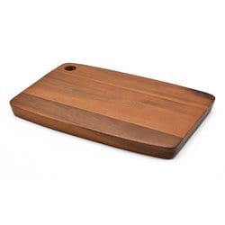 アカシア 長角 カフェボード サービングボード M 約縦20cm×横30cm×高さ2.5cm ブラウン CB-203