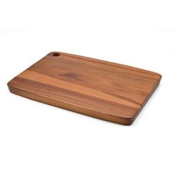 アカシア 長角 カフェボード サービングボード L 約縦25cm×横35cm×高さ2.5cm ブラウン CB-205