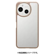 8434AS9HPGRG [AQUOS sense9用 ハイブリッドケース カバー 耐衝撃吸収 強い 頑丈 クリア 透明 TPUバンパーケース ストラップホール グレージュ]