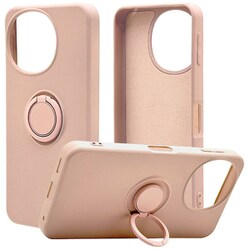 8424AS9TPRSPK [AQUOS sense9用 ソフトケース TPU スマホリング付き 落下防止 スタンド スモーキーピンク]