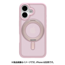 8546IP461ZSFCPK [iPhone 16用 ZEROSAFE Circle ハイブリッドケース TPU＋PC Magsafe対応 360°回転スタンド フロストピンク]