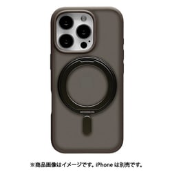 8554IP463ZSFCNL [iPhone 16 Pro用 ZEROSAFE Circle ハイブリッドケース TPU＋PC Magsafe対応 360°回転スタンド フロストナチュラル]
